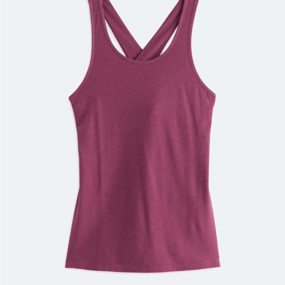 We Wander StitchFix WeFlex Gabbi Cross-Back Tank Top, Purple, Size XL - Picture 5 of 15